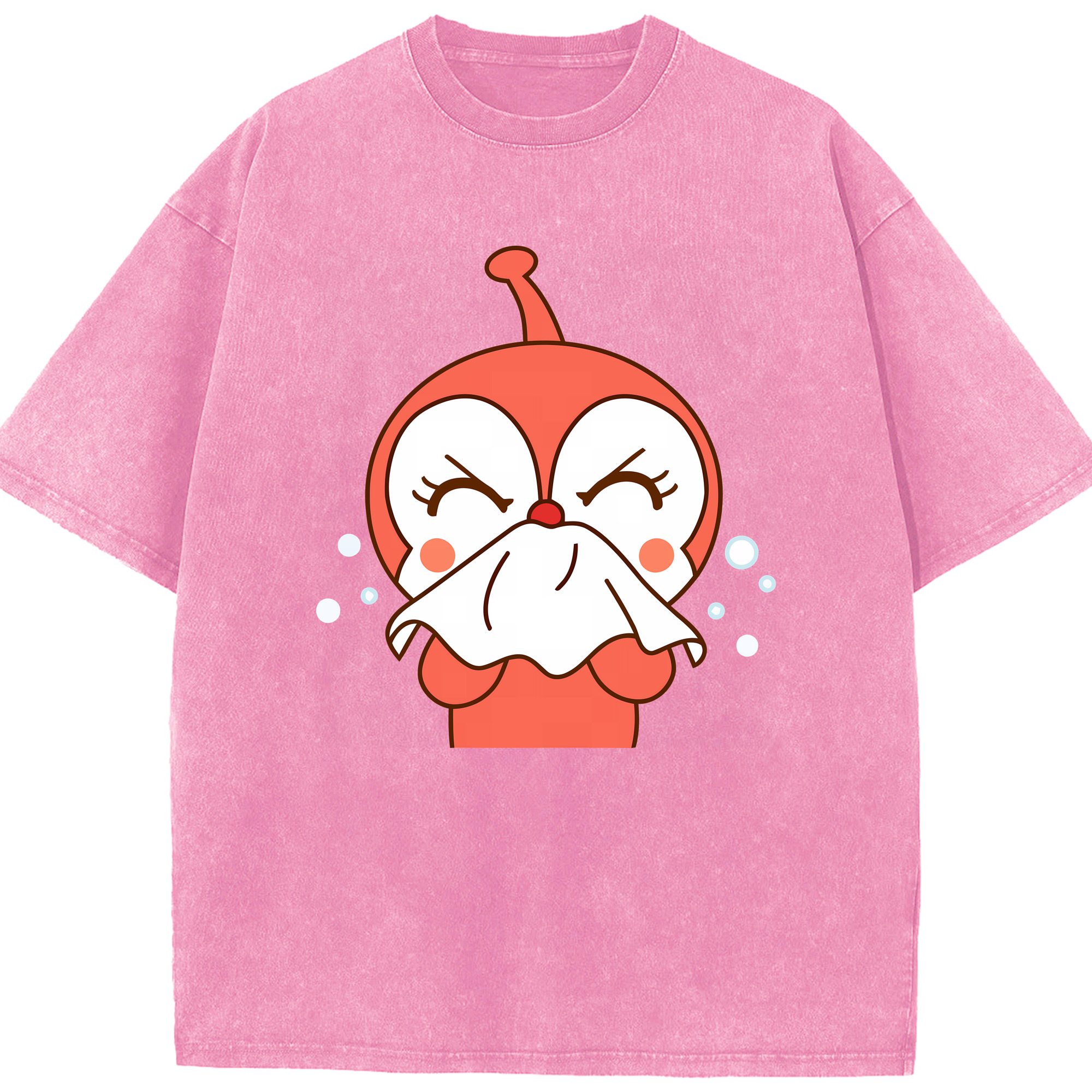 （画像用） アンパンマン Anpanman 綿100% ヴィンテージ風 半袖Tシャツ（フロントプリント）
